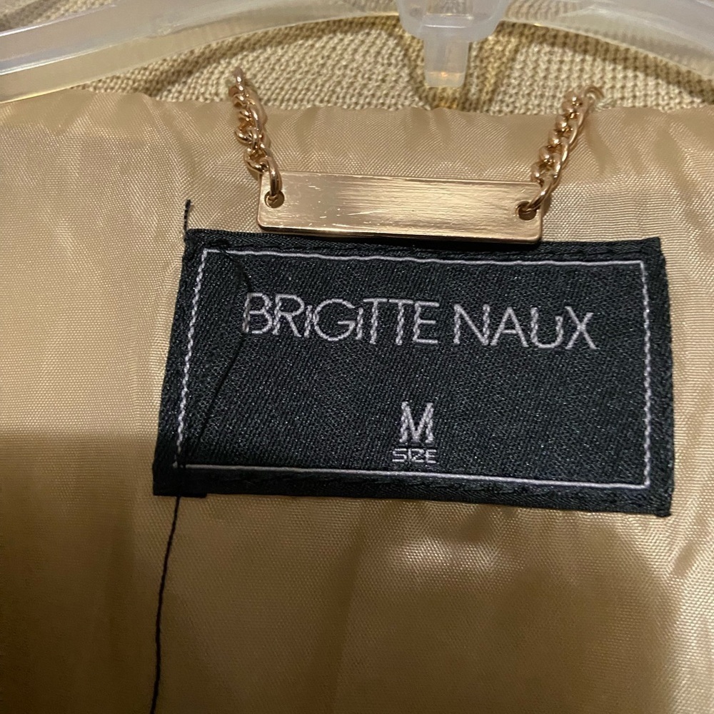 Brigitte Naux Cream Quilted Jacket Size M - Picture 3 of 6